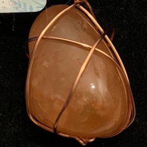 Colored Agate #91, Polished Stone Pendant